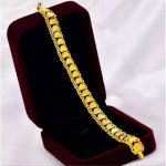 [PT211] Luxury 24K Alluvial Gold Bracelet Korea Style Jewelry / Rantai Tangan