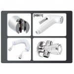 [HB6112] Handheld Shower Head Douche Faucet Toilet Bidet Spray Wash Holder Set