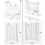 [HK112] 304 stainless steel 3 - Layer Multifunction Bowl Dish Rack / Rak Pinggan