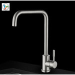 [HK519] Hot/Cold 304 Stainless Steel Swivel Kitchen Basin Sink Faucet Water Tap