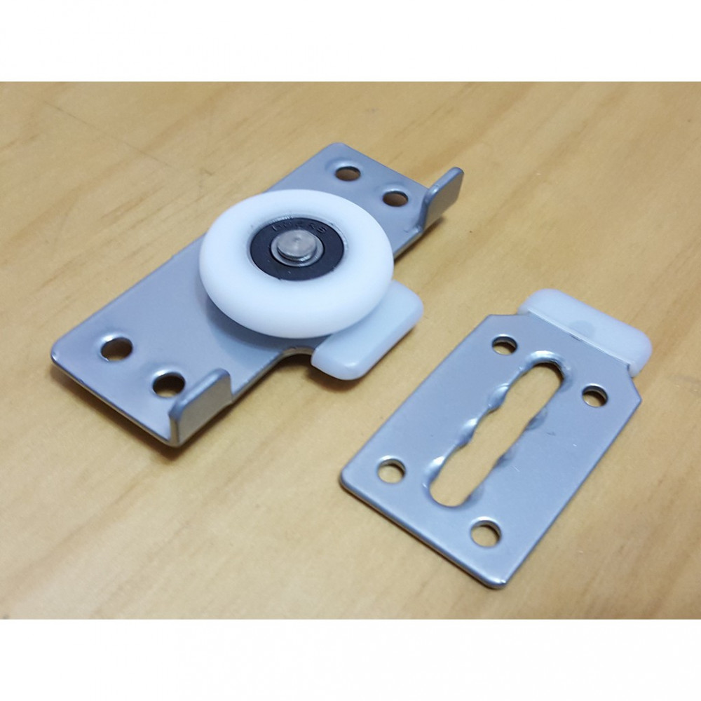 [HD228] 1 set Aluminium Sliding Door Window Single Roller Nylon Pulley Wheel