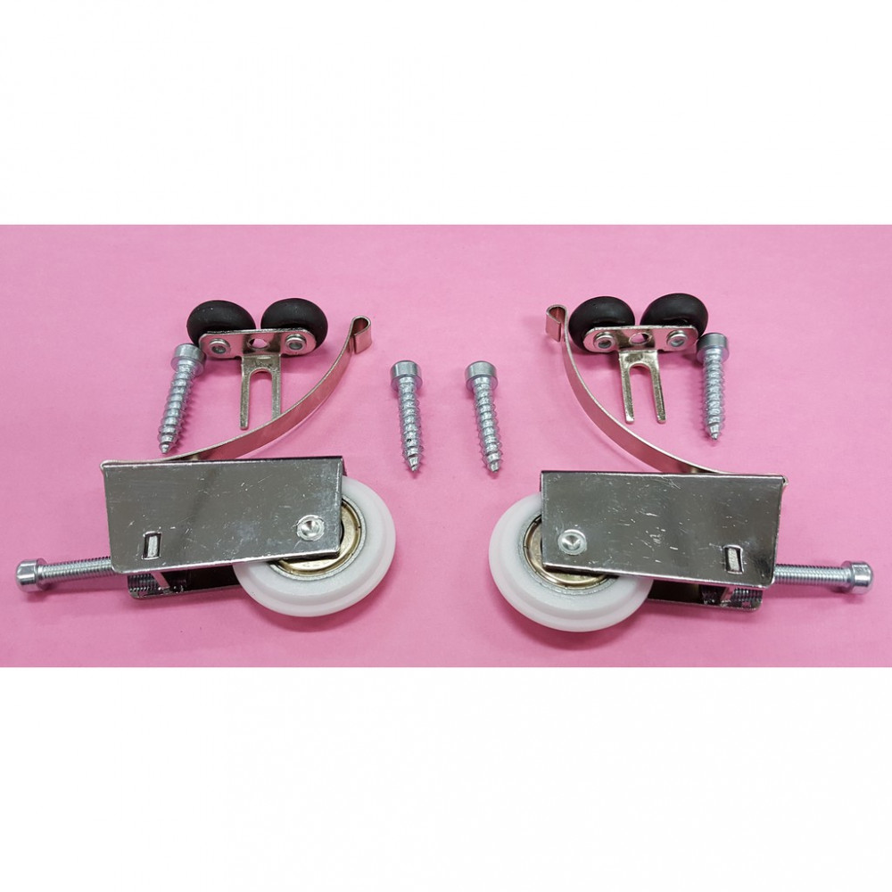 [HD221] 2 set Aluminium Sliding Door Window Single Roller Nylon Pulley Wheel