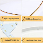 [HL111] 1 Year Warranty Stylish LED Ceiling Light Downlight 12W Daylight White