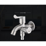 [HB512] 304 S/S Washing Machine Bathroom Faucet Bibcock 2way water tap