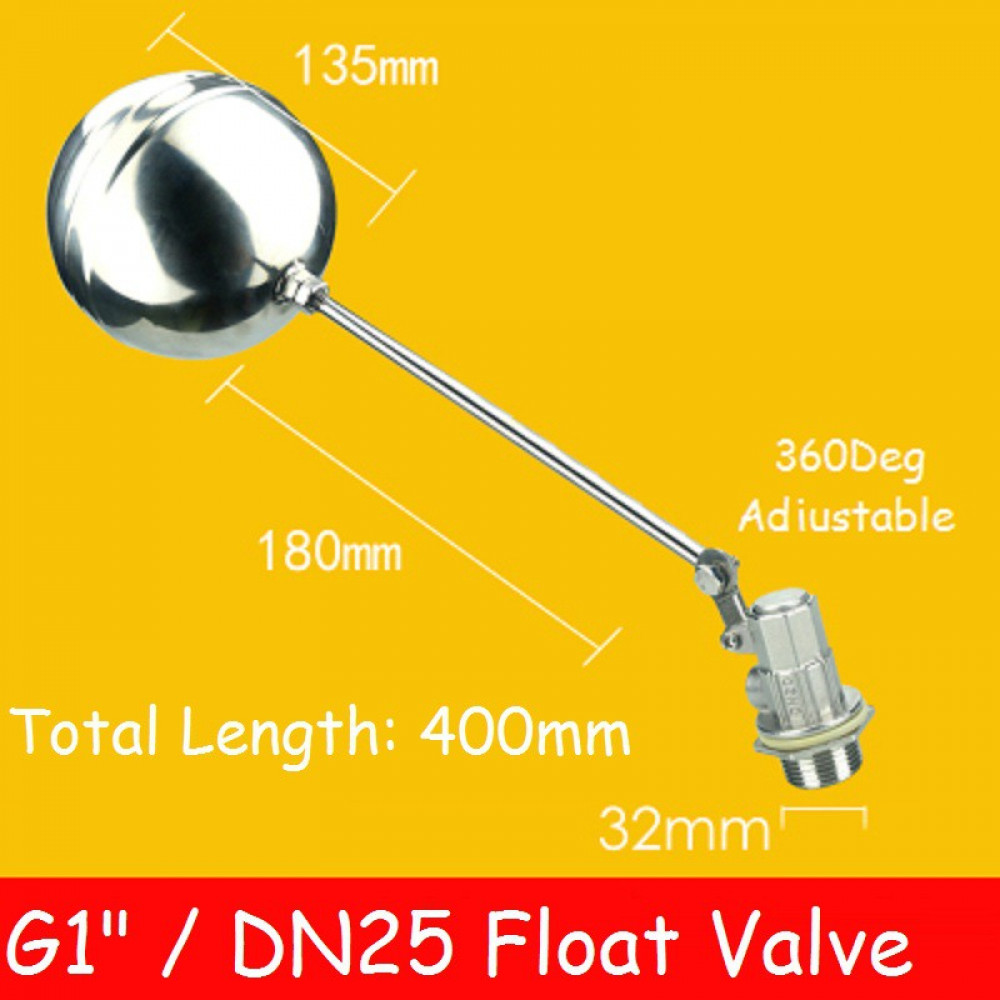 Stainless Steel Water Tank Float Valve Shut Off Float Ball Water Level Control Flow Control Float Sensor Valve DN15 DN20 DN25 - 15 - View #9