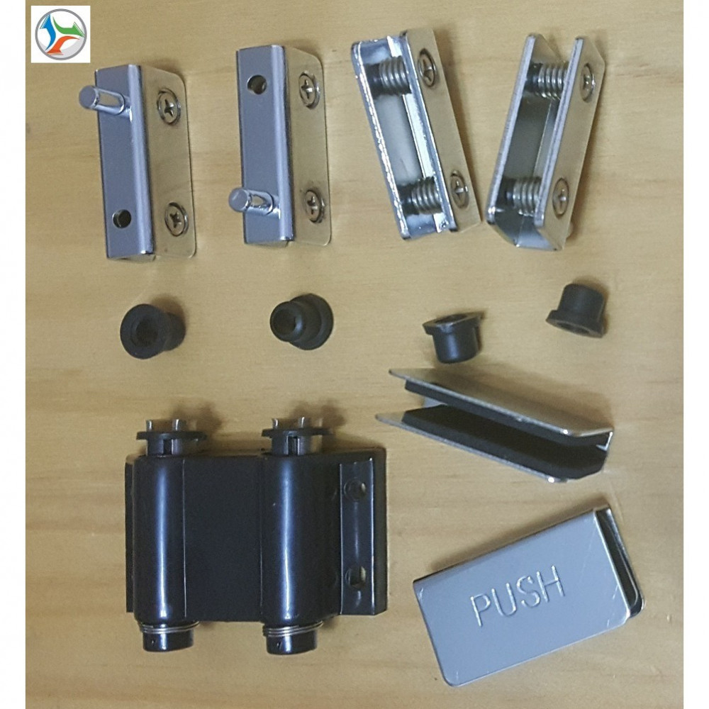 [HD231] Glass Door Pivot Hinge Chrome with Touch