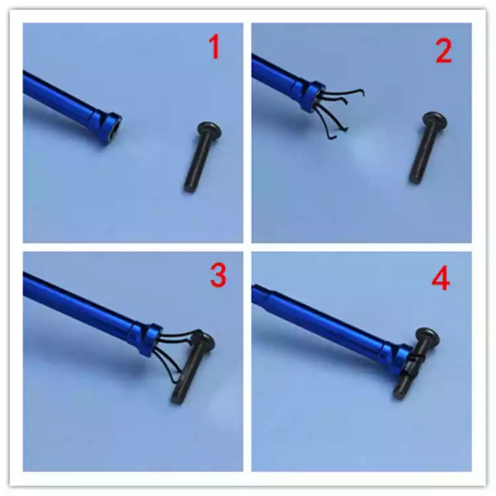 LED Drain Clog Cleaner Flexible Grabber Tool Retractable Claw