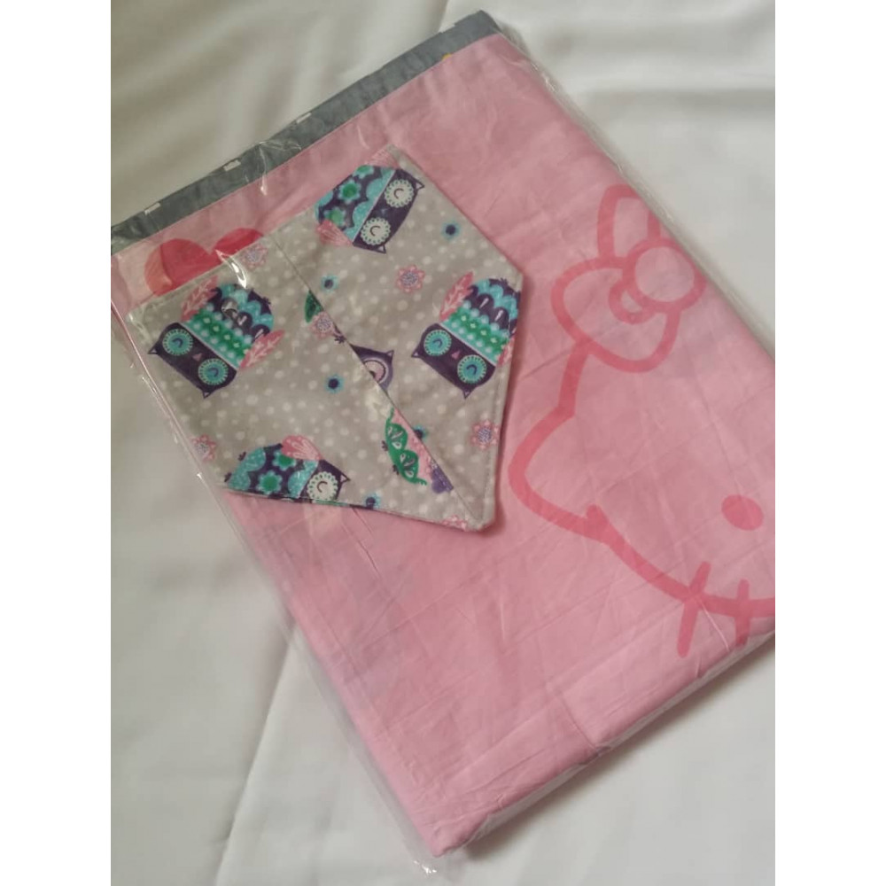 100% Hand made Kids blanket 小孩被单 - Hello Kitty