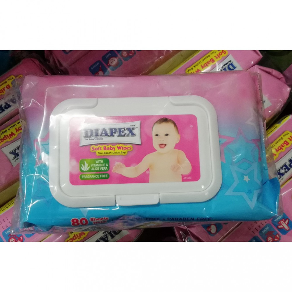 DIAPEX SOFT BABY WIPES TWINPACK 2x80s DIAPEX SOFT BABY WIPES TWINPACK 2x80s