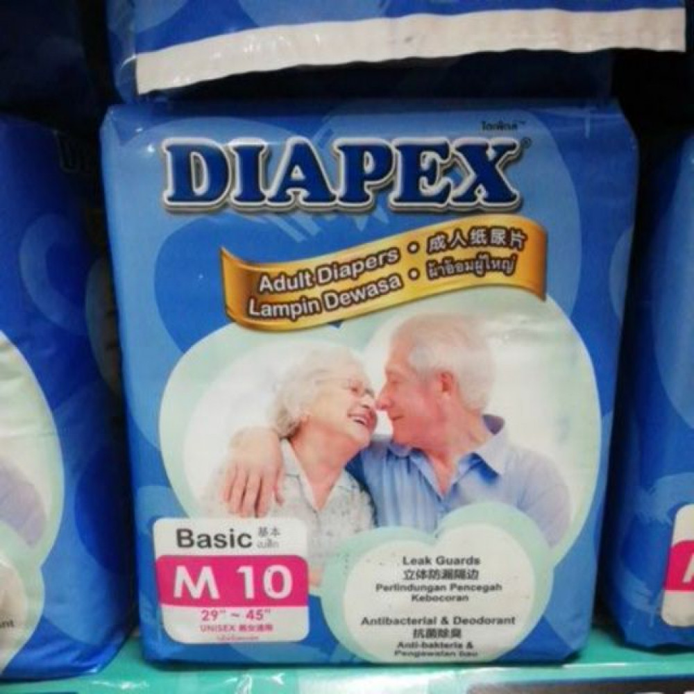 DIAPEX BASIC ADULT DIAPERS M10/L8 DIAPEX BASIC ADULT DIAPERS M10/L8
