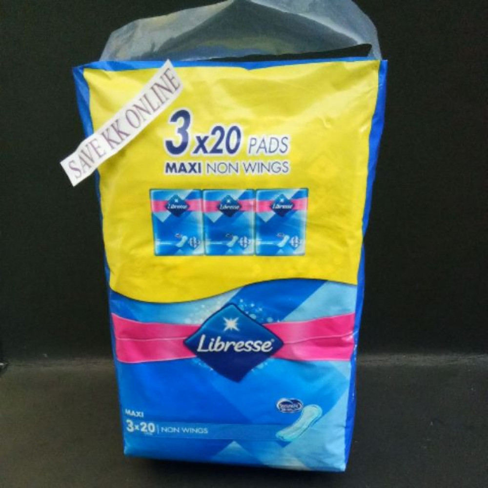 LIBRESSE MAXI NON WINGS 3X20’S LIBRESSE MAXI NON WINGS 3X20’S