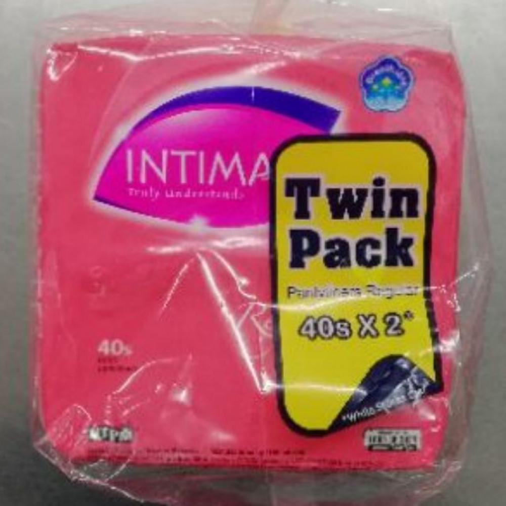 INTIMATE PANTYLINERS REGULAR TWIN PACK 40sx2 INTIMATE PANTYLINERS REGULAR TWIN PACK 40sx2