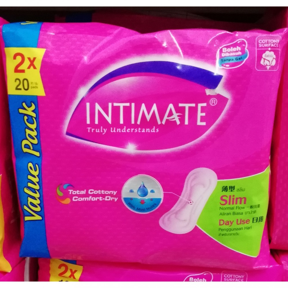 INTIMATE SLIM NON WING DAY USE VALUE PACK 2x20s INTIMATE SLIM NON WING DAY USE VALUE PACK 2x20s