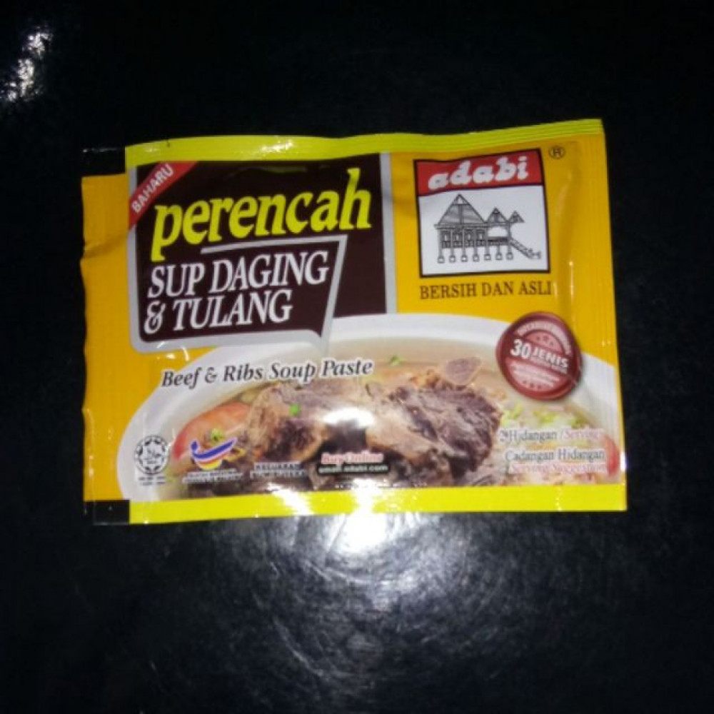 ADABI PERENCAH SUP DAGING & TULANG 40G ADABI PERENCAH SUP DAGING & TULANG 40G