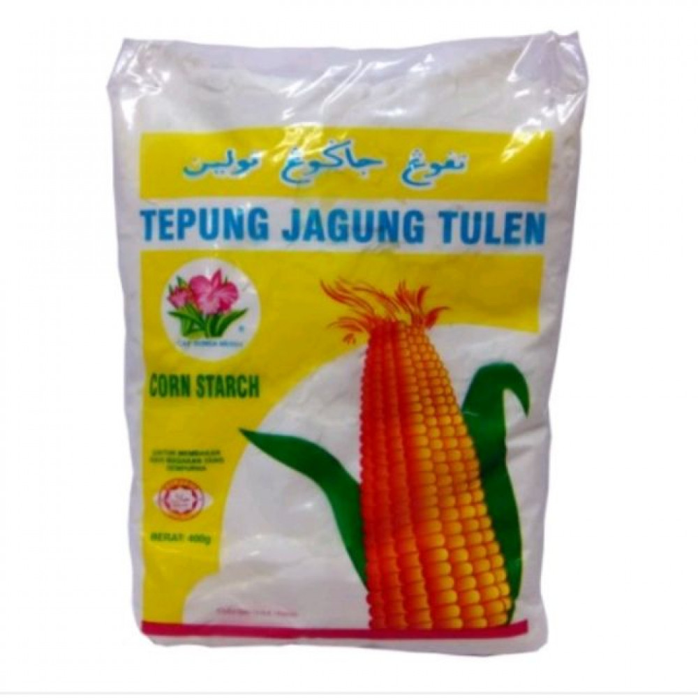 Cap Bunga Merah Tepung Jagung Tulen 400g Cap Bunga Merah Tepung Jagung Tulen 400g
