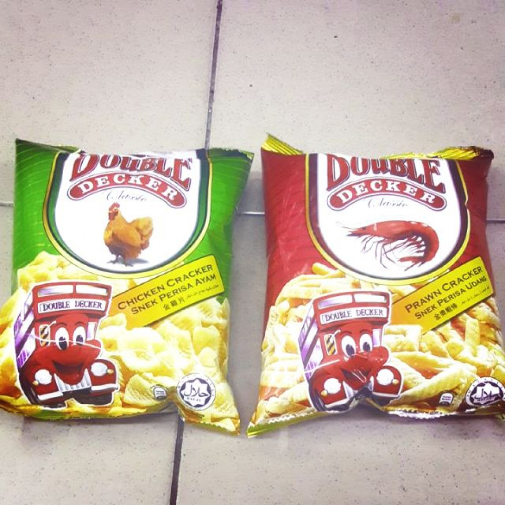 DOUBLE DECKER PRAWN CRACKER 60G DOUBLE DECKER PRAWN CRACKER 60G