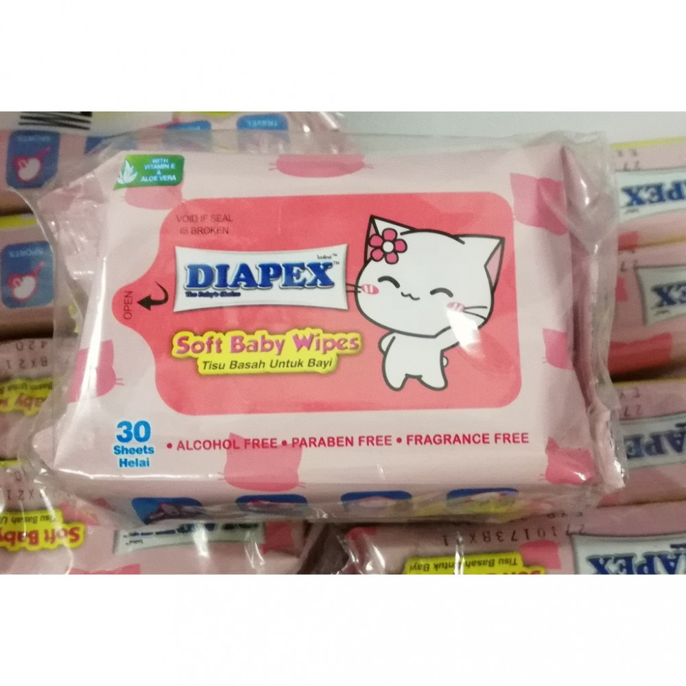 DIAPEX SOFT BABY WIPES 30s DIAPEX SOFT BABY WIPES 30s