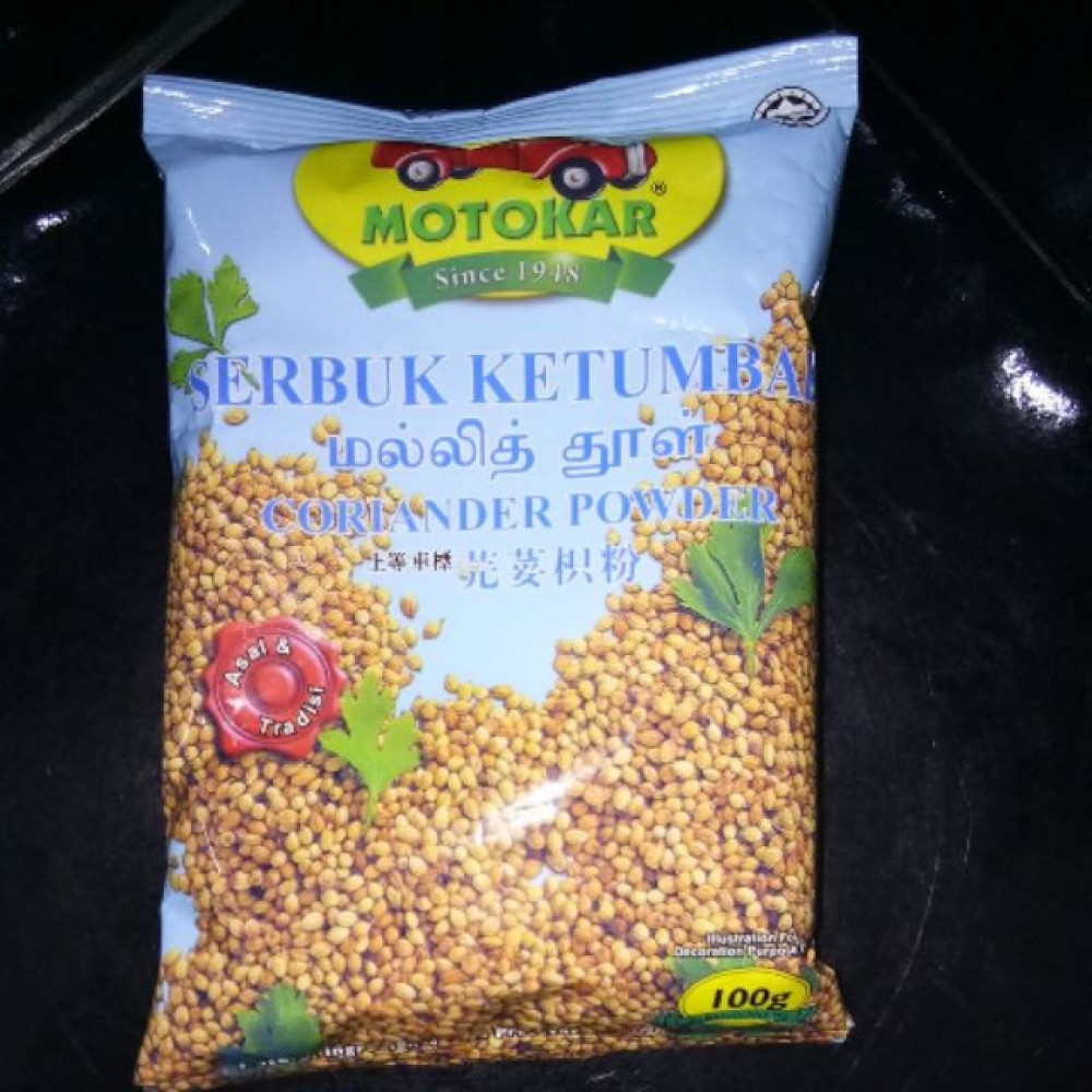MOTOKAR SERBUK KETUMBAR 100G MOTOKAR SERBUK KETUMBAR 100G