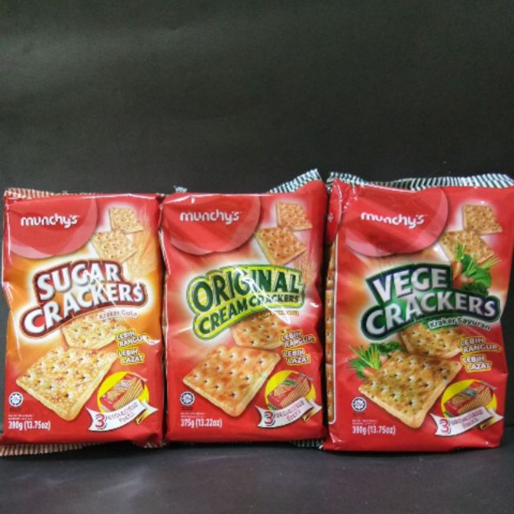 MUNCHY’S CRACKER (3 CONVENIENT PACKS)390G MUNCHY’S CRACKER (3 CONVENIENT PACKS)390G