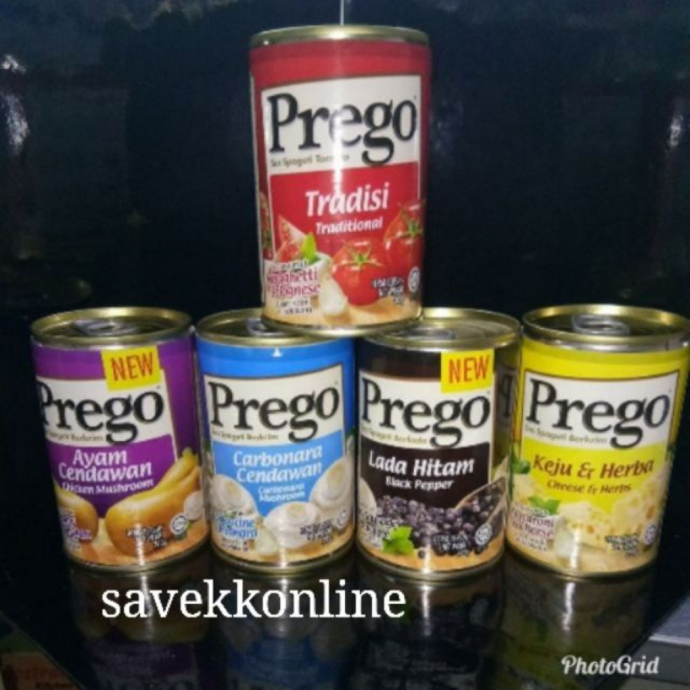 PREGO PASTA SAUCE 290g TIN PREGO PASTA SAUCE 290g TIN