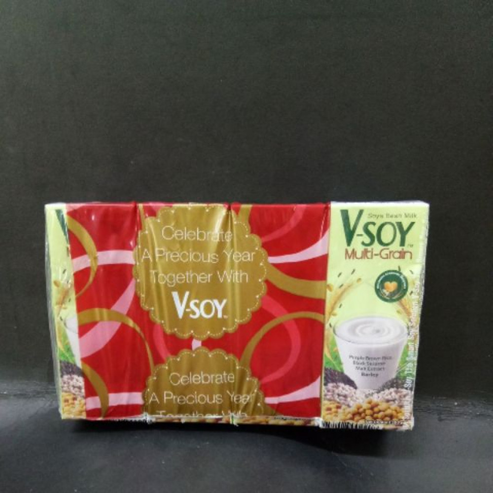 V-SOY MULTI-GRAIN UHT MILK 4X200ML V-SOY MULTI-GRAIN UHT MILK 4X200ML