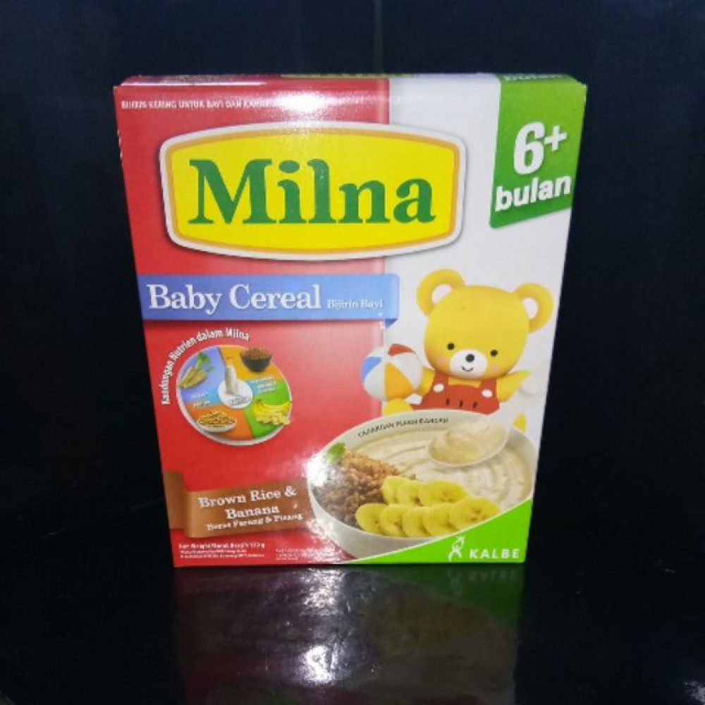 MILNA BABY CEREAL BROWN RICE & BANANA 120G MILNA BABY CEREAL BROWN RICE & BANANA 120G