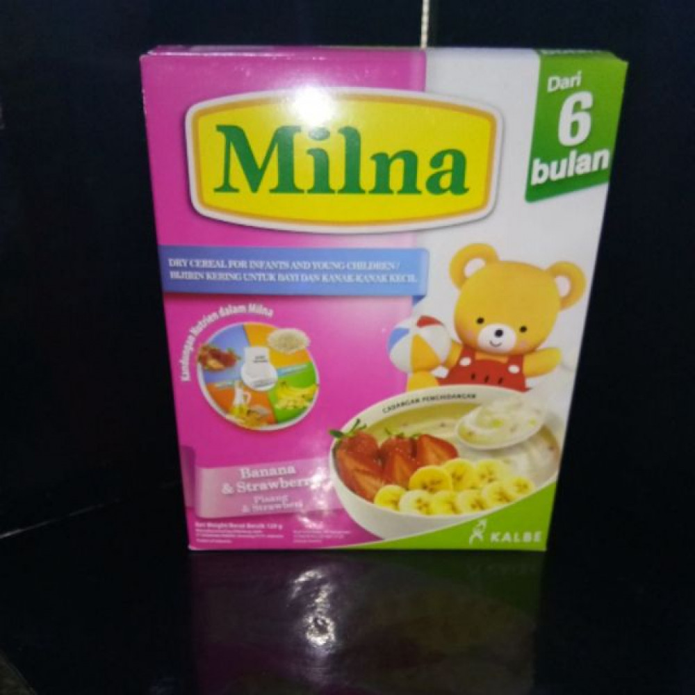 MILNA BABY CEREAL BANANA & STRAWBERRY 120G MILNA BABY CEREAL BANANA & STRAWBERRY 120G