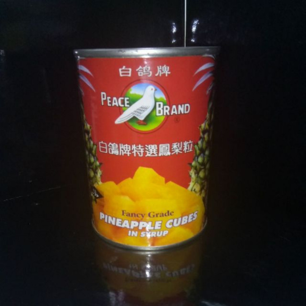 PEACE BRAND PINEAPPLE CUBES IN SYRUP 565G PEACE BRAND PINEAPPLE CUBES IN SYRUP 565G