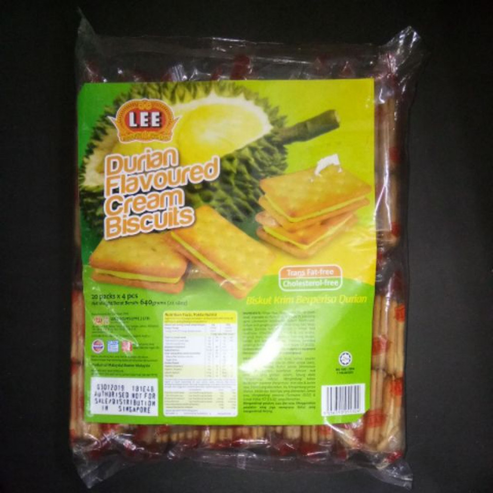 LEE DURIAN CREAM BISKUT 640G LEE DURIAN CREAM BISKUT 640G