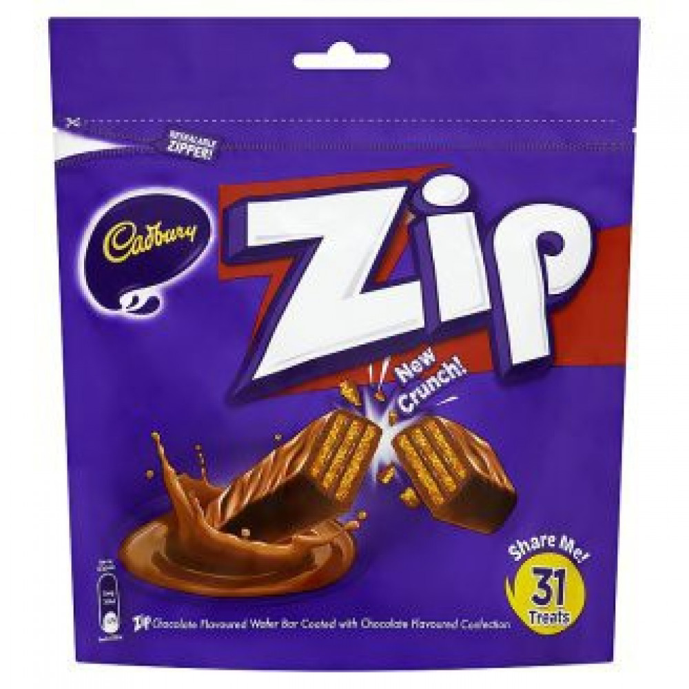 Cadbury Zip Sharebag 31s Cadbury Zip Sharebag 31s