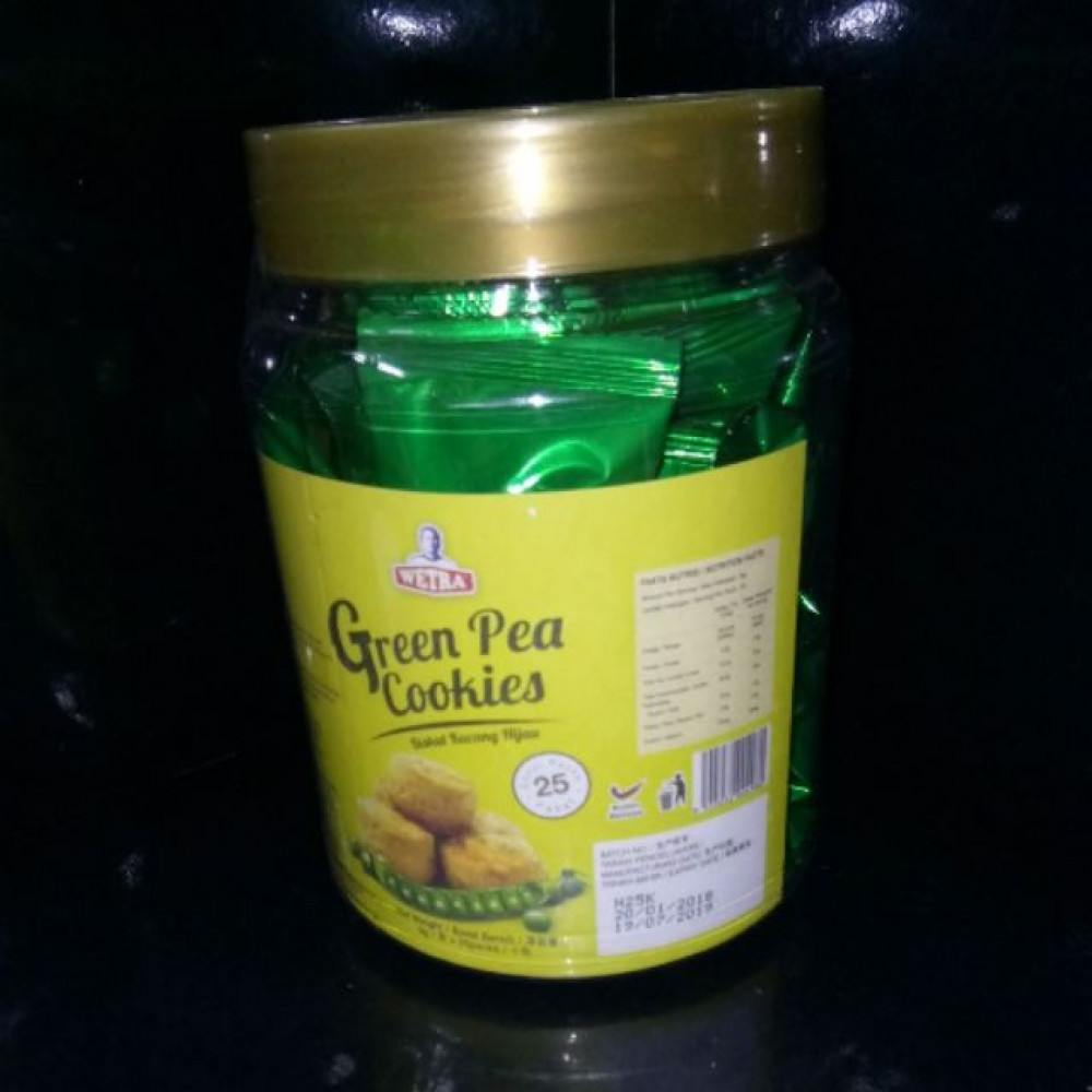 WETRA GREEN PEA COOKIES 25X9G WETRA GREEN PEA COOKIES 25X9G