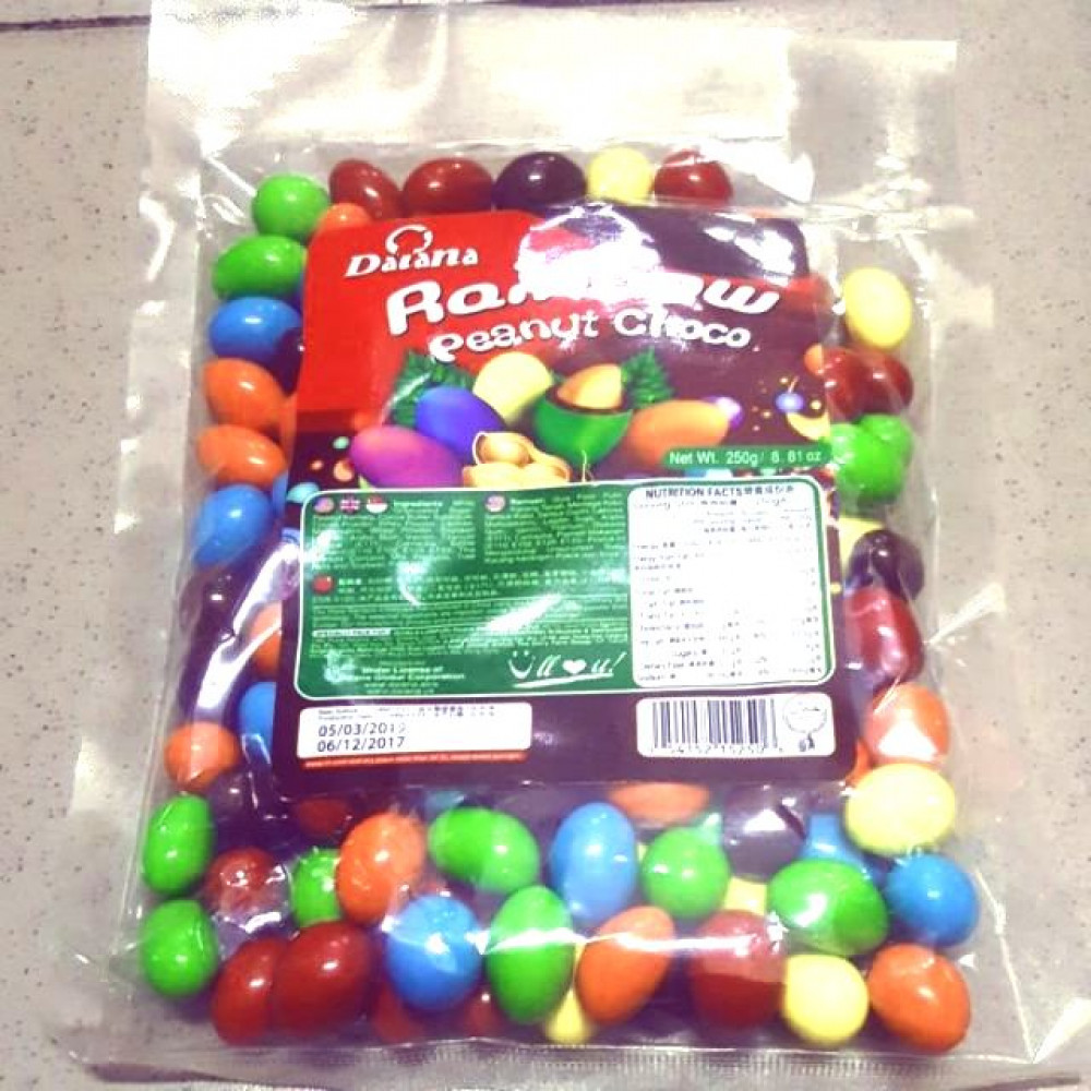 DAIANA RAINBOW PEANUT CHOCO 250G DAIANA RAINBOW PEANUT CHOCO 250G
