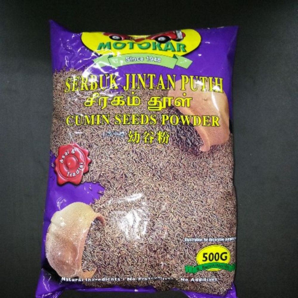 MOTOKAR SERBUK JINTAN PUTIH 500G MOTOKAR SERBUK JINTAN PUTIH 500G