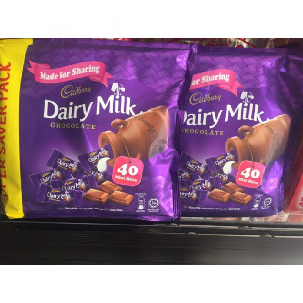 CADBURY DAIRY MILK CHOCOLATE 40 MINI BITES CADBURY DAIRY MILK CHOCOLATE 40 MINI BITES