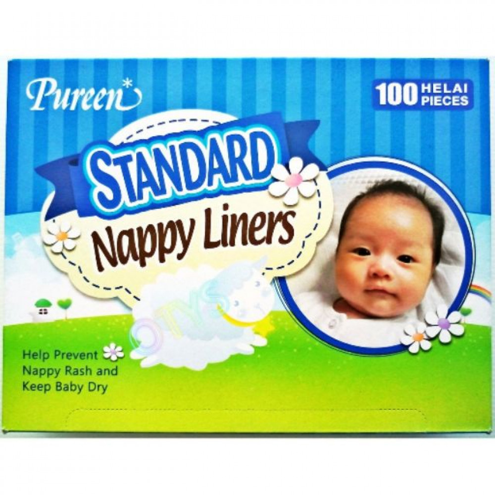 PUREEN STANDARD NAPPY LINERS 100pcs PUREEN STANDARD NAPPY LINERS 100pcs