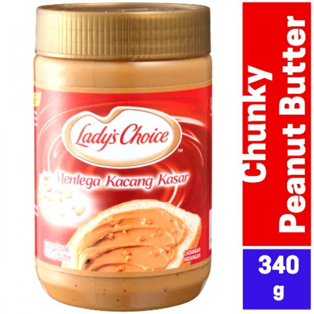 lady's choice chunky peanut butter 340g lady's choice chunky peanut butter 340g