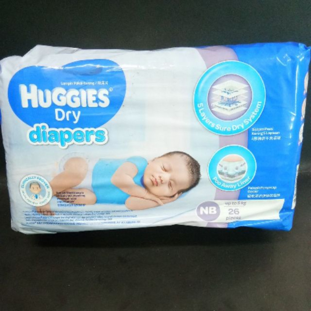 HUGGIES DRY DIAPERS (SMALL PACK) HUGGIES DRY DIAPERS (SMALL PACK)