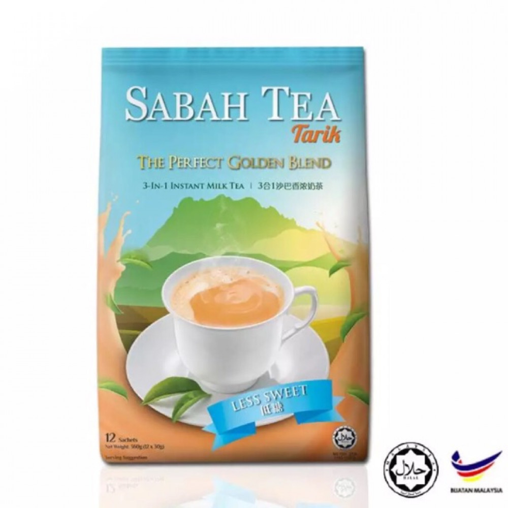 SABAH TEA TEH TARIK 3IN1 LESS SWEET 12X30G SABAH TEA TEH TARIK 3IN1 LESS SWEET 12X30G
