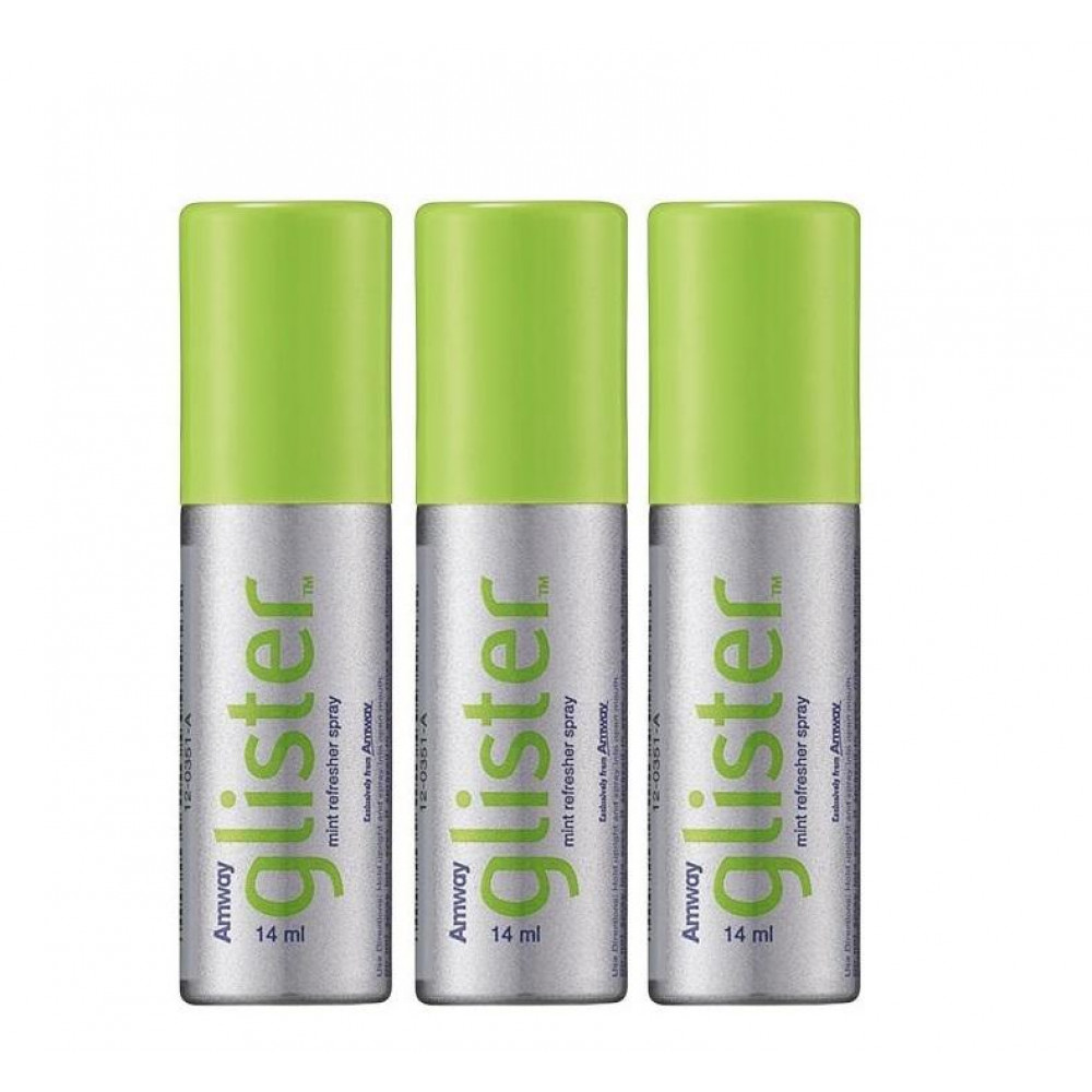 Amway Glister Mint Refresher Spray (14ml) x 3 units