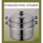 2 Layer Stainless Steel Steamer Pot