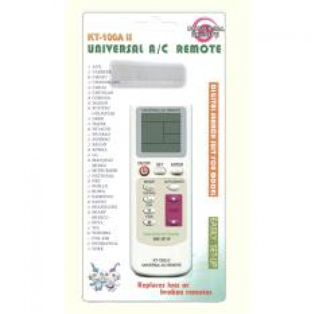 UNIVERSAL AIRCON REMOTE CONTROL KT-100A II UNIVERSAL AIRCON REMOTE CONTROL KT-100A II