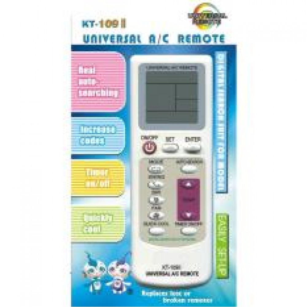 Universal Aircon Remote Control KT-109 II Universal Aircon Remote Control KT-109 II