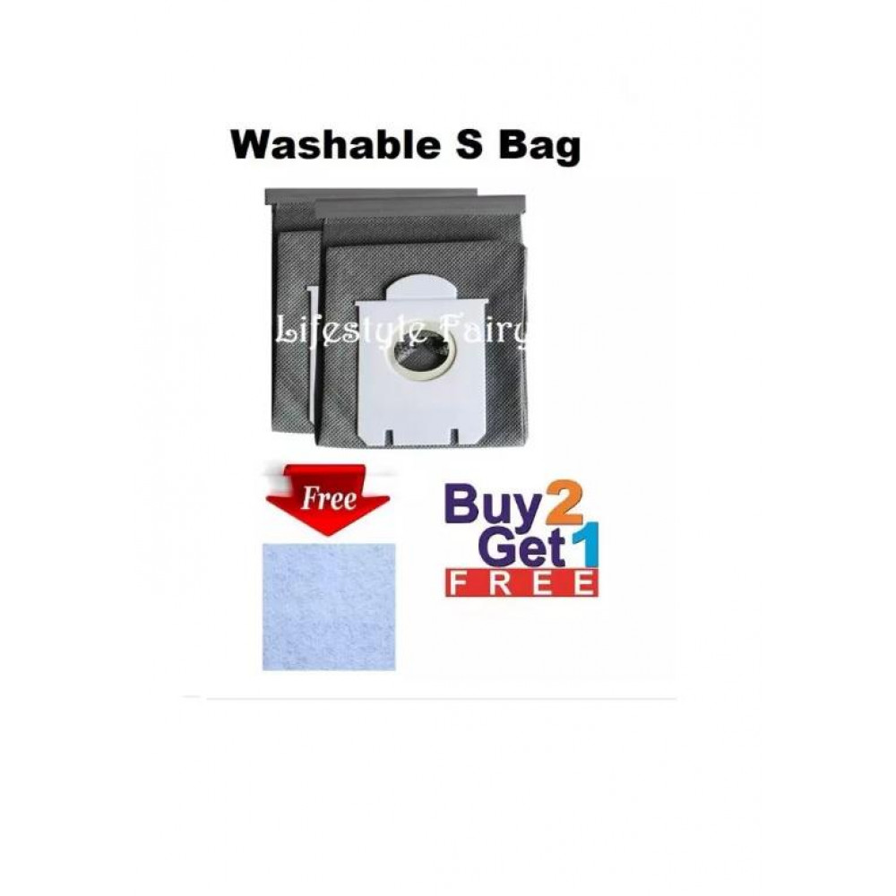 WASHABLE DUST BAG / VACUUM CLEANER S BAG FOR ELECTROLUX/ PHILIPS & ETC