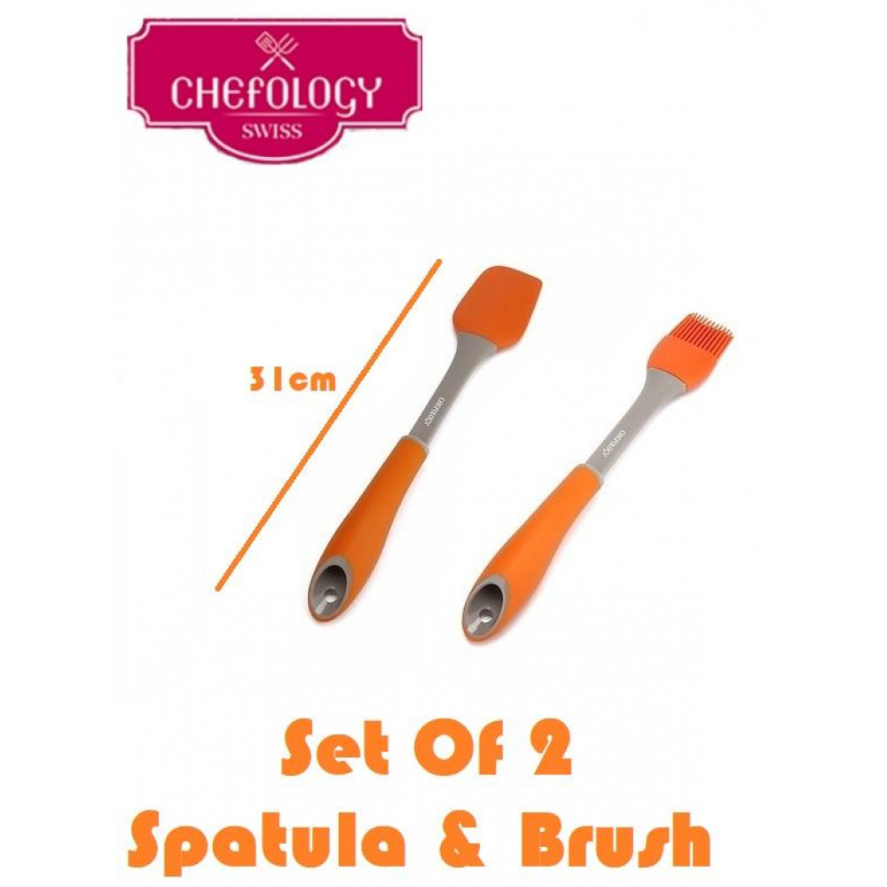 Chefology Silicone Spatula & Brush