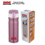 JAPAN Endo 420ml Double Stainless Steel Flask- CX-5109 (Fuchsia Rose)