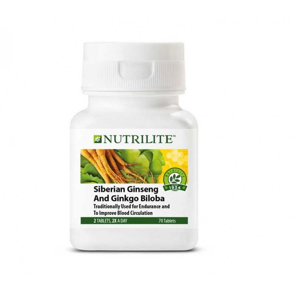 Amway NUTRILITE Siberian Ginseng and Ginkgo Biloba (70 tab) Amway NUTRILITE Siberian Ginseng and Ginkgo Biloba (70 tab)
