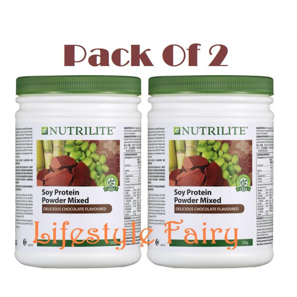 Amway NUTRILITE Soy Protein Drink Mix - Chocolate Flavour (500g) x 2 Amway NUTRILITE Soy Protein Drink Mix - Chocolate Flavour (500g) x 2
