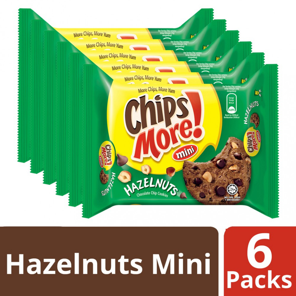 Chipsmore Hazelnuts Cookies (88g x 6) Chipsmore Hazelnuts Cookies (88g x 6)