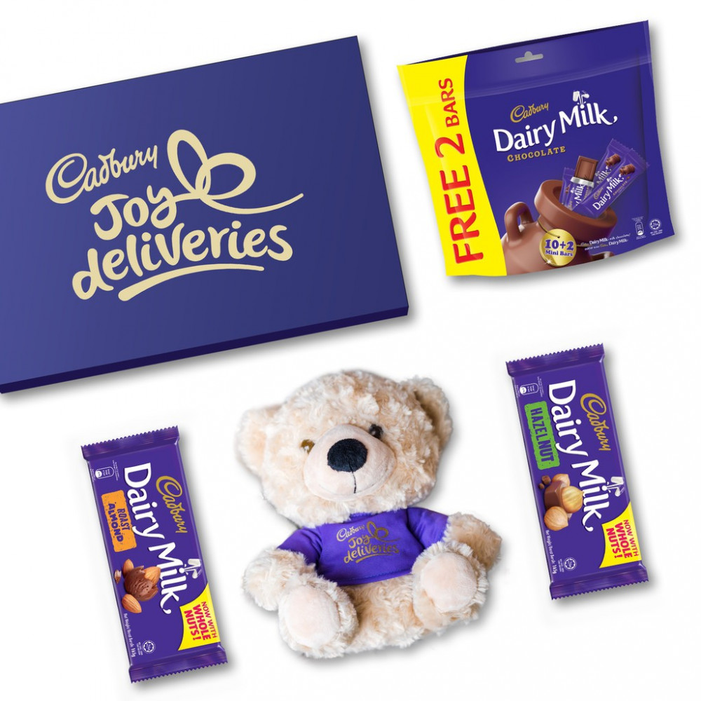 Cadbury Joy Deliveries Gift Box #1 - Teddy Bear Set Cadbury Joy Deliveries Gift Box #1 - Teddy Bear Set