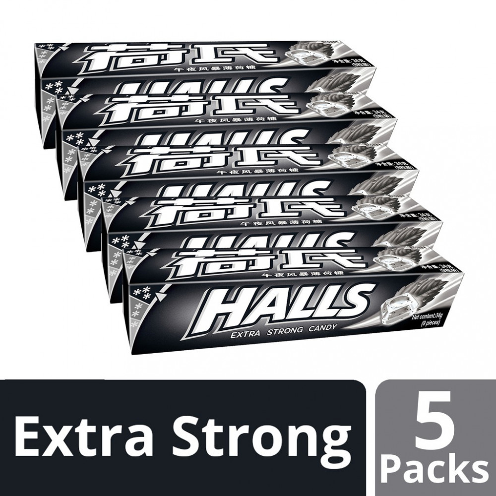 Halls Stick Candy - Extra Strong Mint (34g x 5) Halls Stick Candy - Extra Strong Mint (34g x 5)